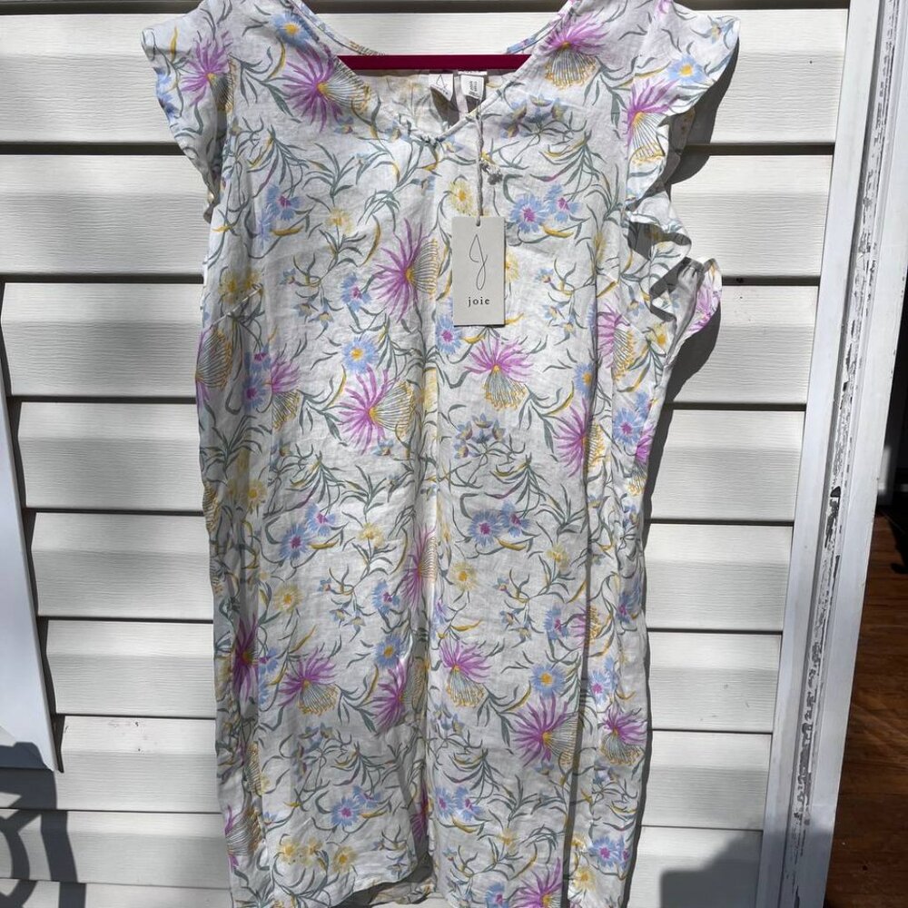 Joie 100% Linen Floral Dress NWT • Size 1X • Summer Boho